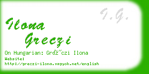 ilona greczi business card